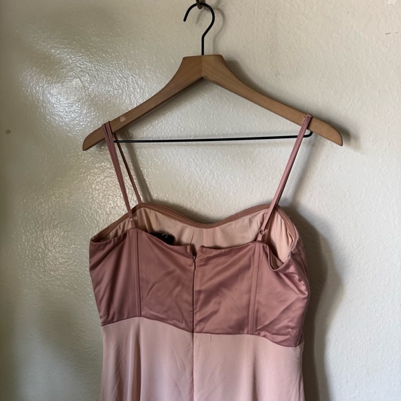 Lulus | Best Part Of Me Blush Satin Bustier Maxi Dress - Picture 5 of 6